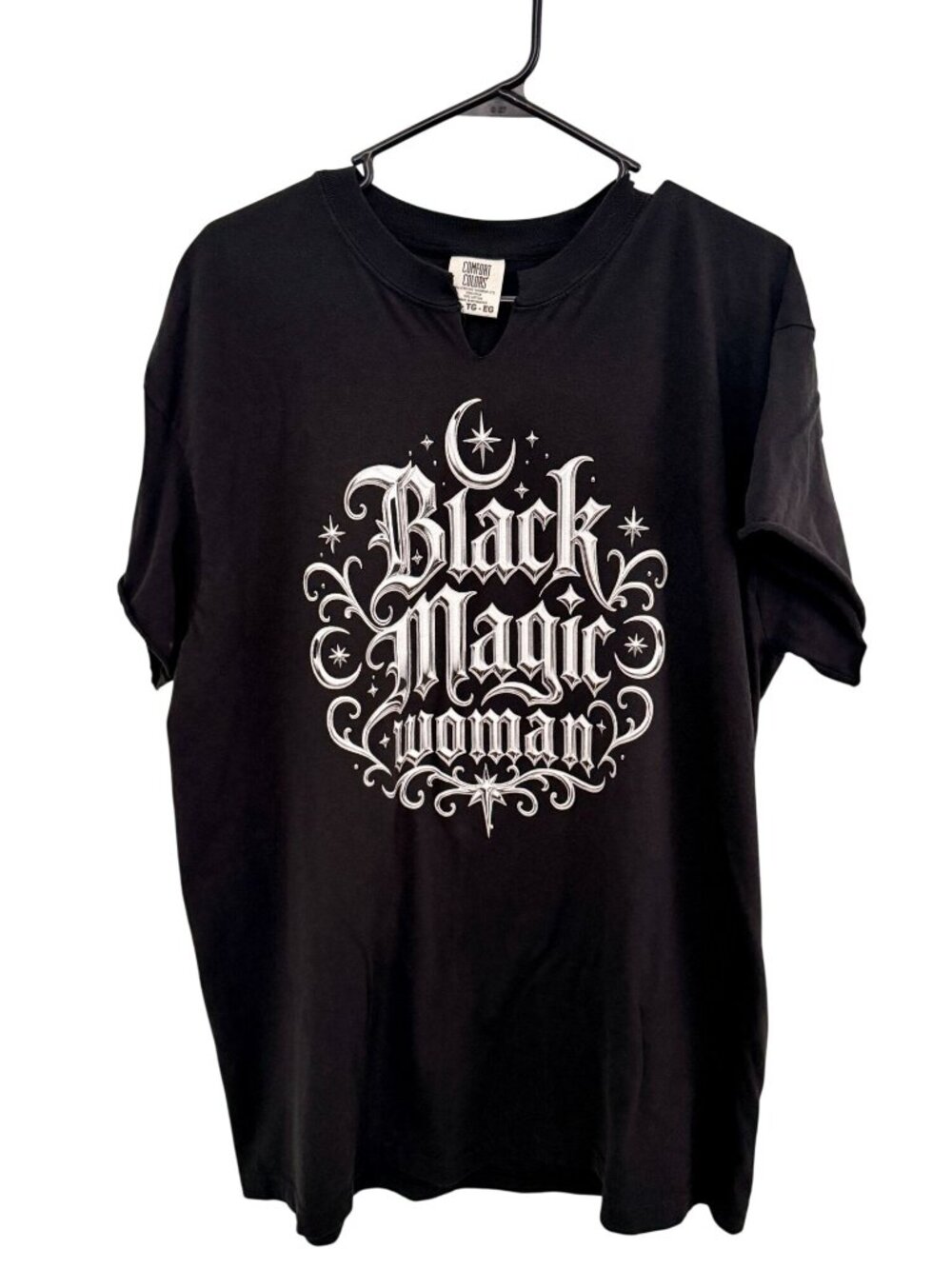 Black Magic Woman, Black Unisex Size XL T-shirt, Witchy
